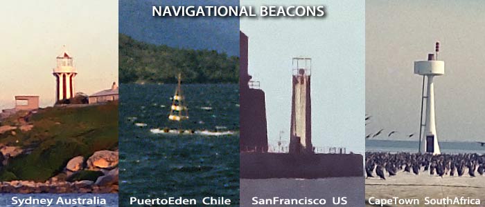 航路標識　navigational beacons
